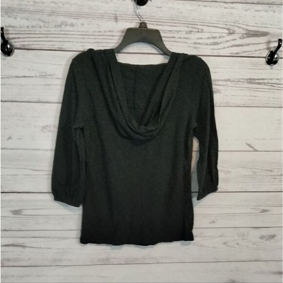 "Anchor blue" woman's hooded shirt - Picture 4 of 7